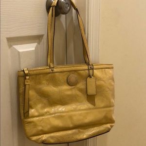 Yellow Coach Bag